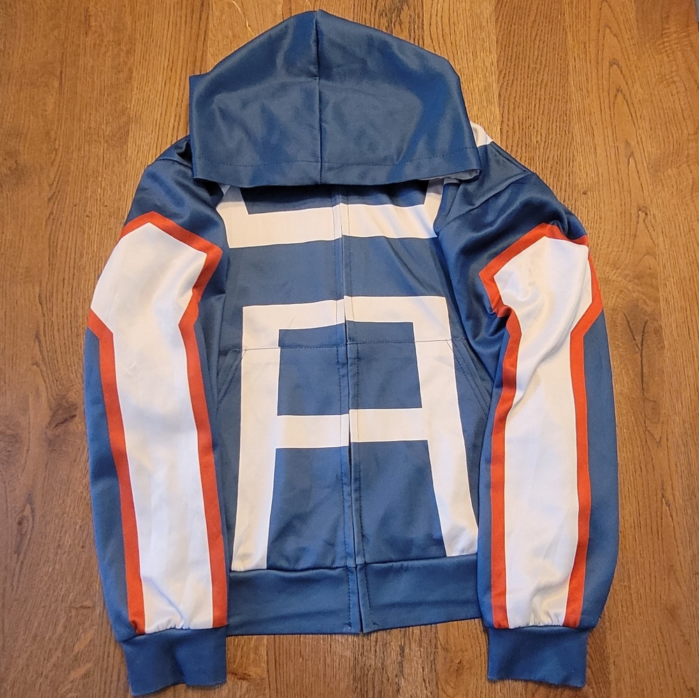 Boku No/My Hero Academia Midoriya Izuku Deku Cosplay Hoodie Jacket Coat Zip Up